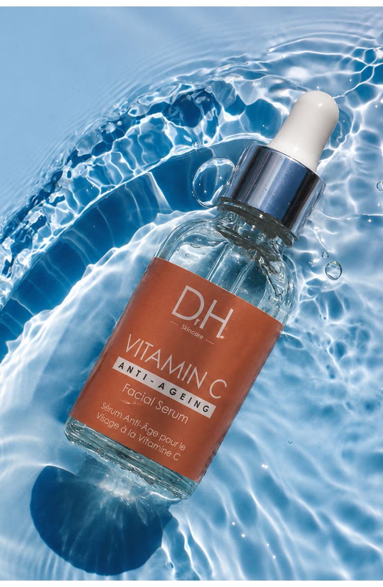 Dr H Anti-Ageing Vitamin C Facial Serum 30ml for Acne & Blemishes, Large Pores, Main, color, White