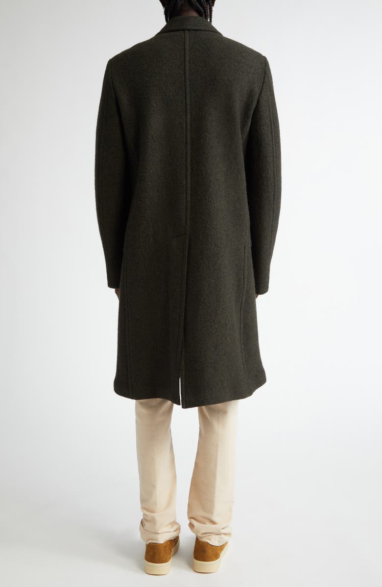 Massimo Alba Dodge Double Breasted Virgin Wool Coat, Alternate, color, Hunter