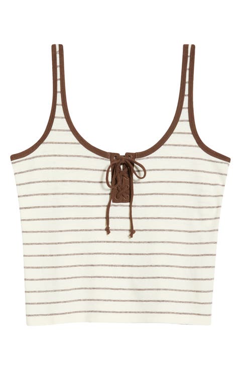 Laci Stripe Hemp & Cotton Tank