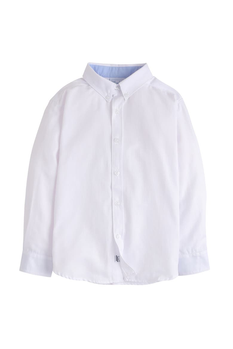 Kids' Oxford Button Down Shirt, Main, color, White Oxford