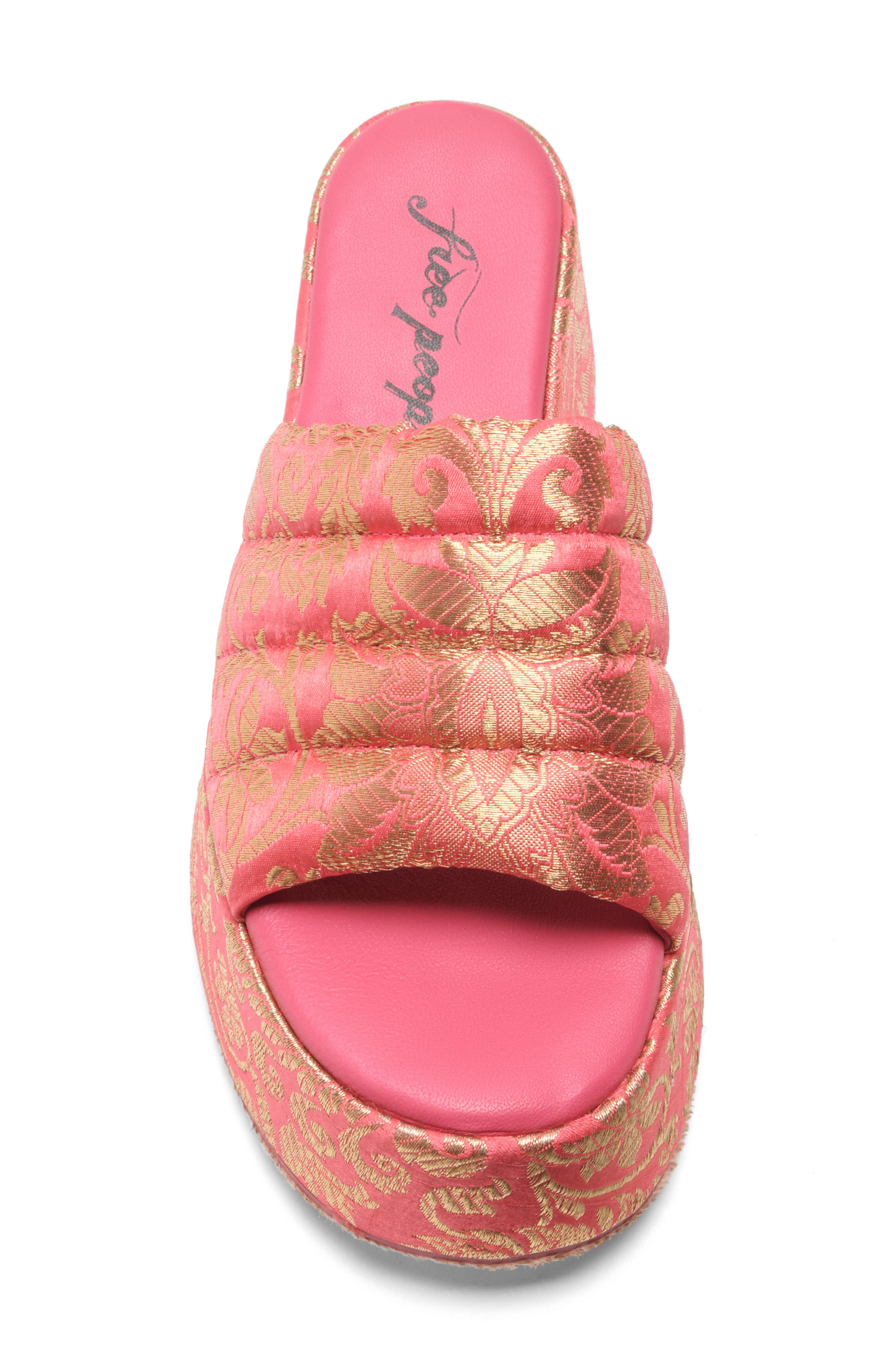 Free People Almost Paradise Brocade Platform Sandal, Alternate, color, 