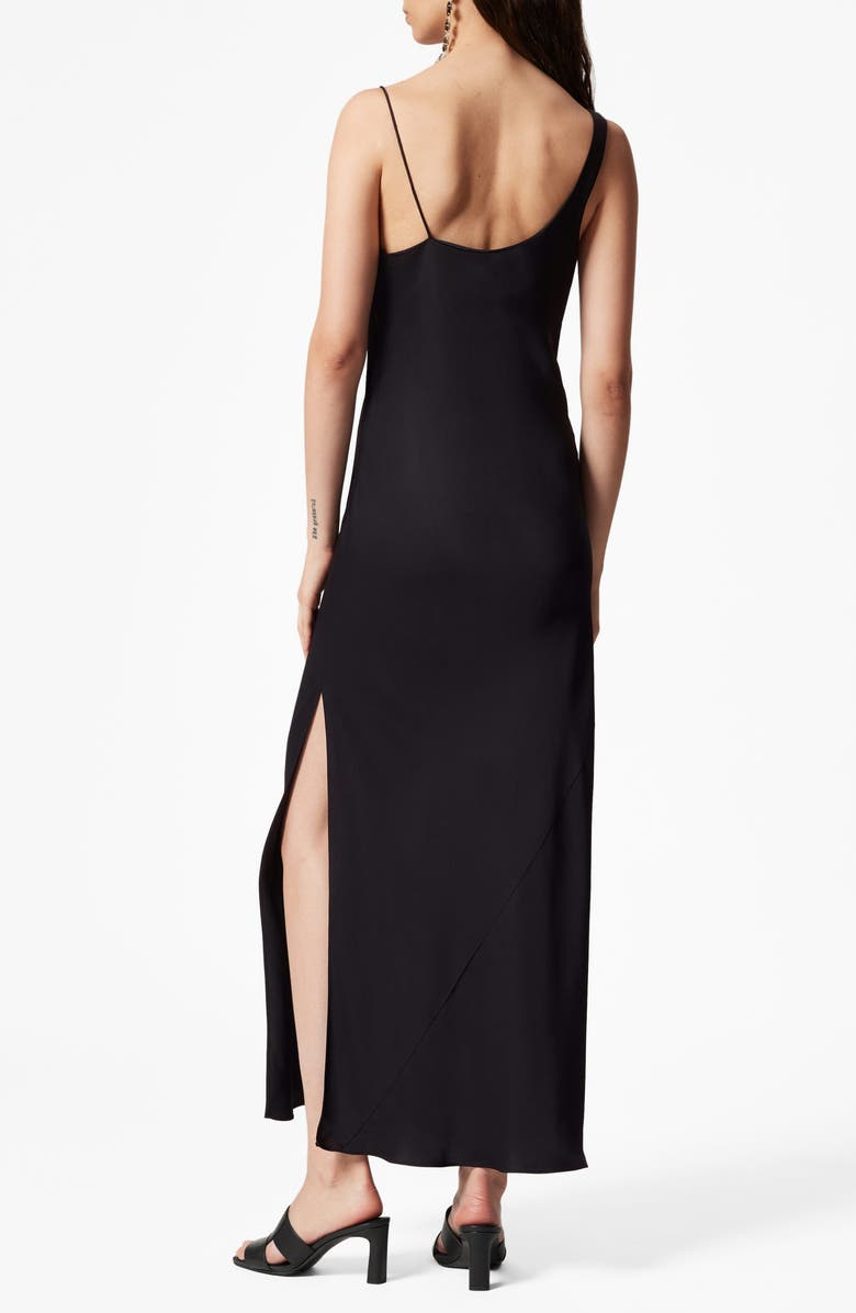 & Other Stories Asymmetric Cowl Neck Satin Midi Dress, Alternate, color,