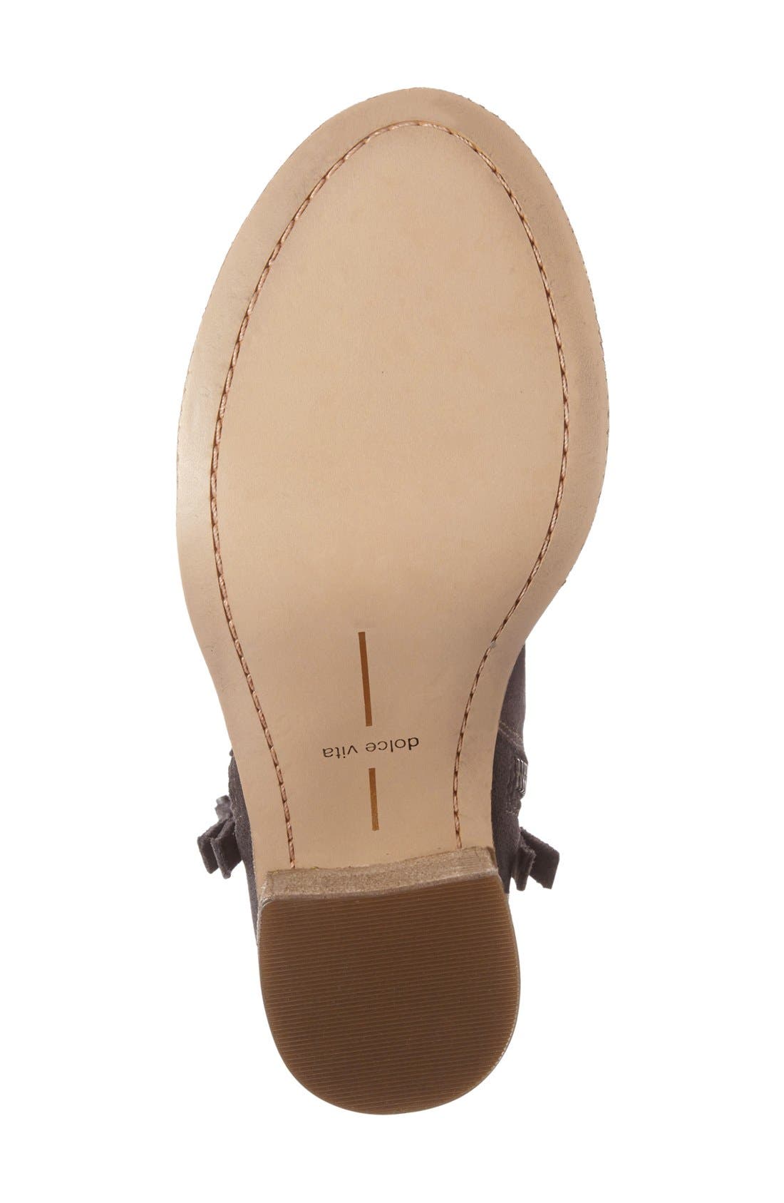 'Lana' Block Heel Bootie, Alternate, color, ANTHRACITE SUEDE