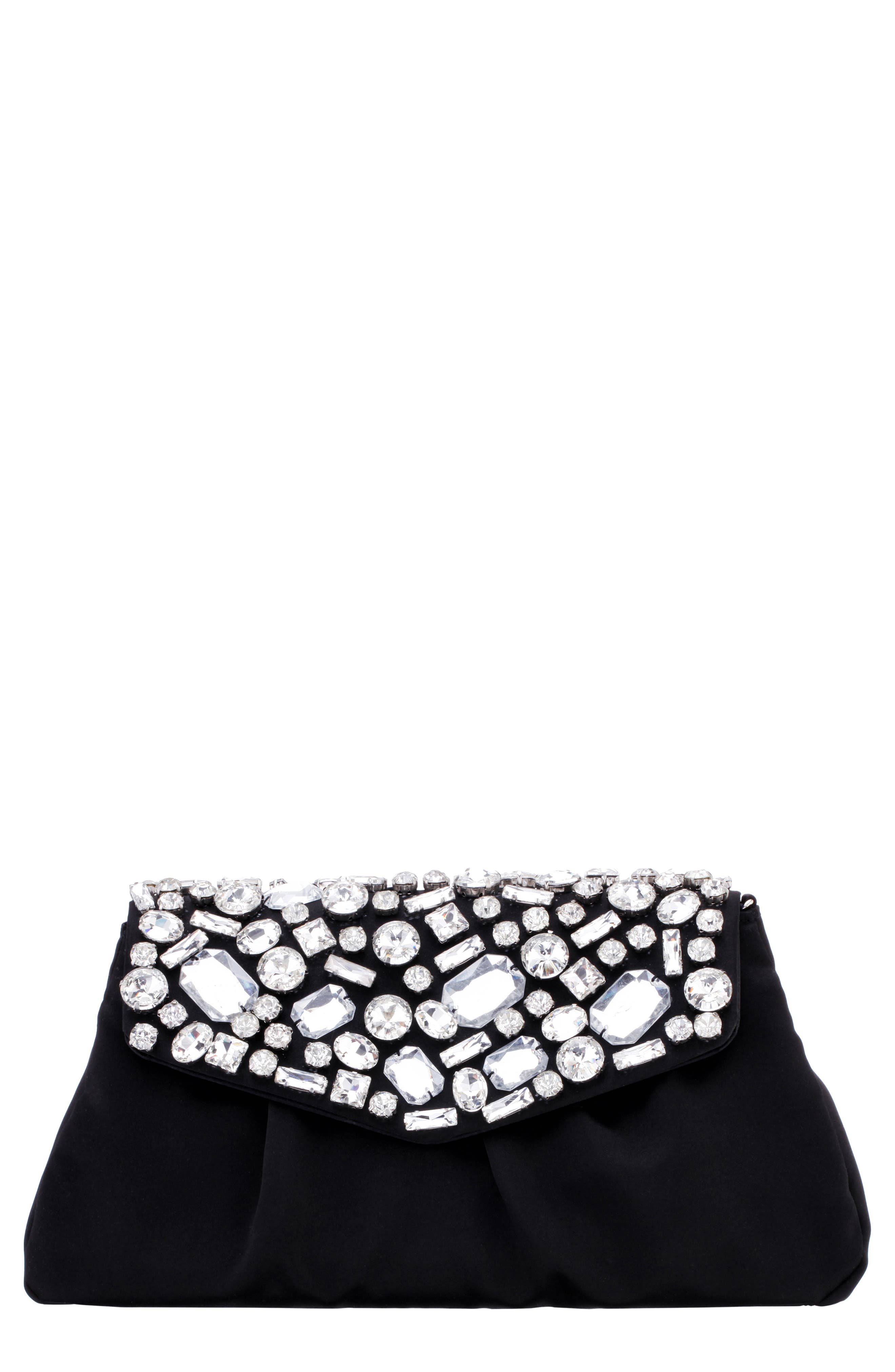 Nina Satin Clutch, Main, color, 