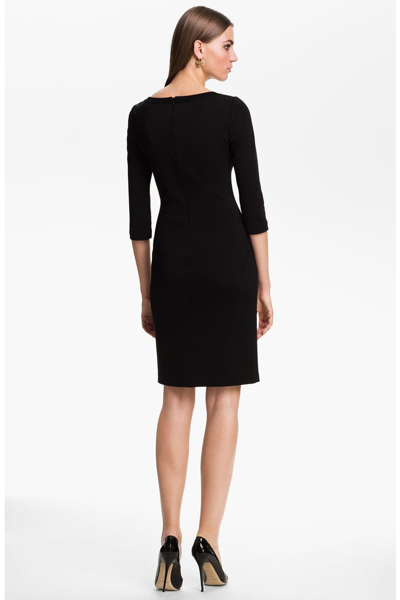 Milano Knit Dress, Alternate, color, CAVIAR