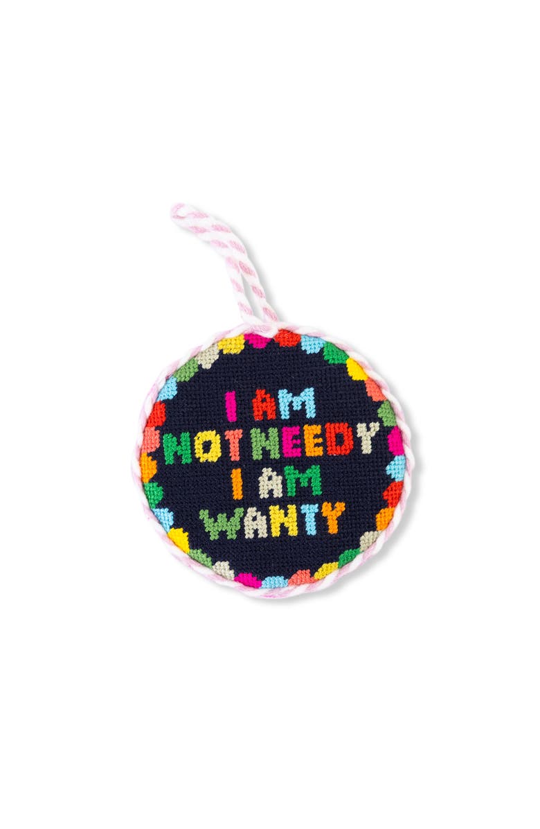 Furbish Needlepoint Ornament - Not Needy, Main, color, Blue-Green