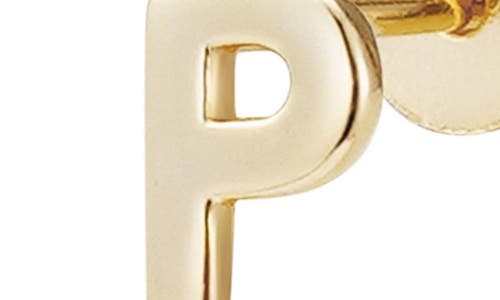 Adornia Fine Initial Stud Earrings