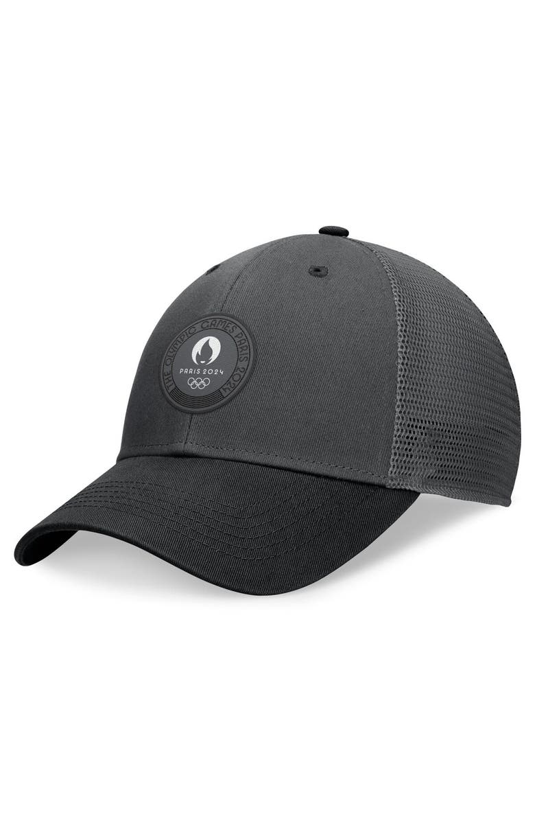 FANATICS Men's Fanatics Branded Charcoal/Black Paris 2024 Summer Olympics Adjustable Hat, Main, color, 