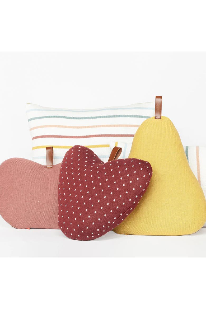 Pear Pillow, Alternate, color, Light Green