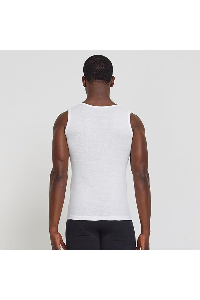Ribbed Cotton Tank Top Pack of 5, Alternate, color, White/Grey/Black