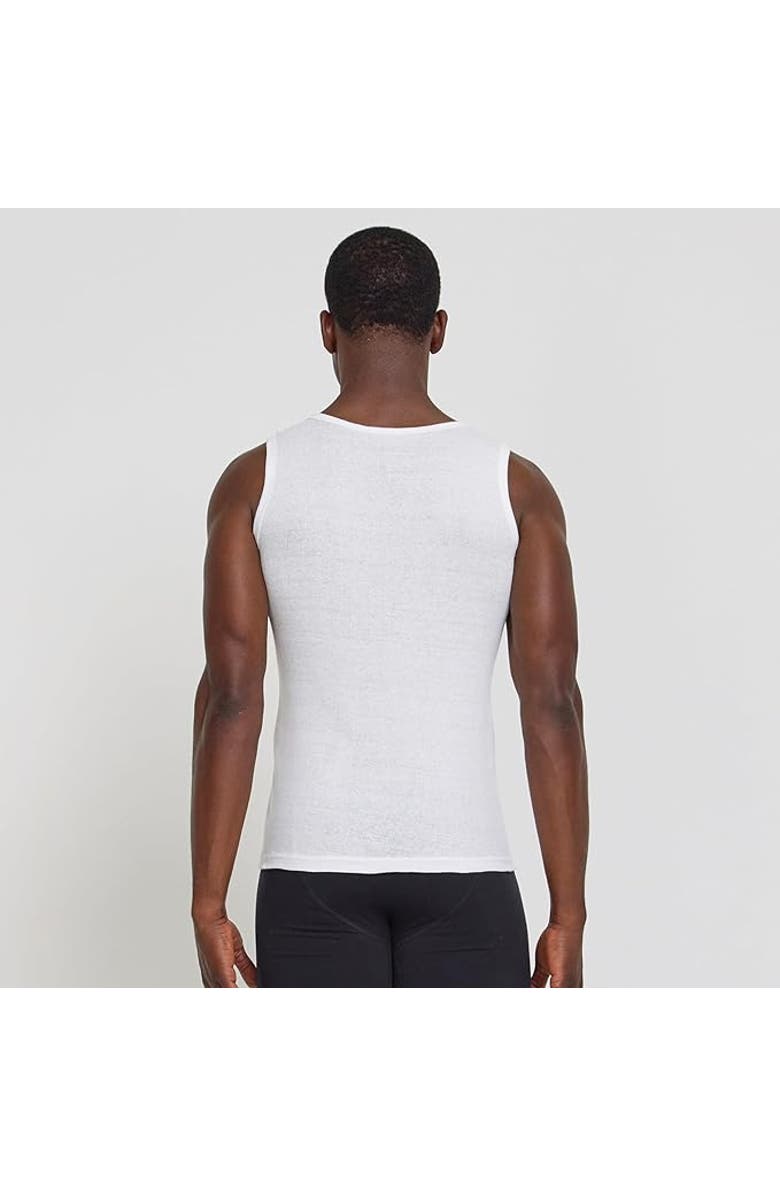 True Religion Ribbed Cotton Tank Top Pack of 5, Alternate, color, White/Grey/Black