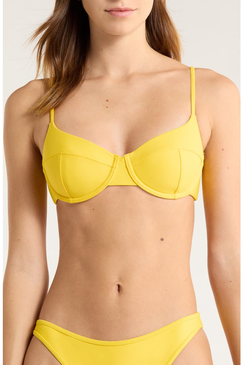 Mona Underwire Bikini Top, Main, color, SUNGLOW