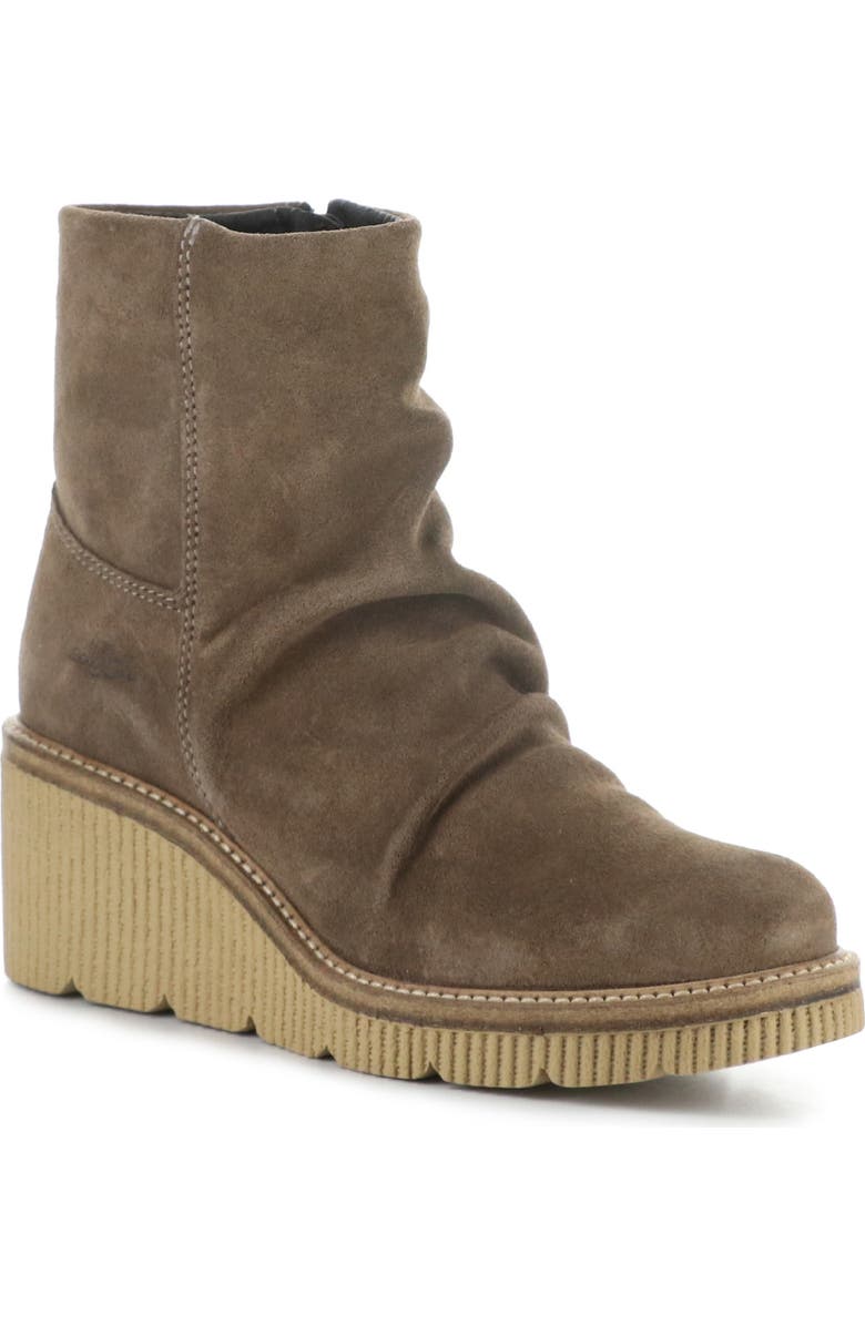 Bos. & Co. Alina Waterproof Platform Wedge Bootie, Main, color, Taupe