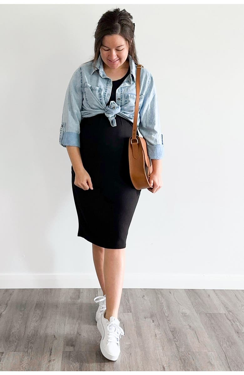 PinkBlush Rolled Cuff Shirt, Alternate, color, Light Blue