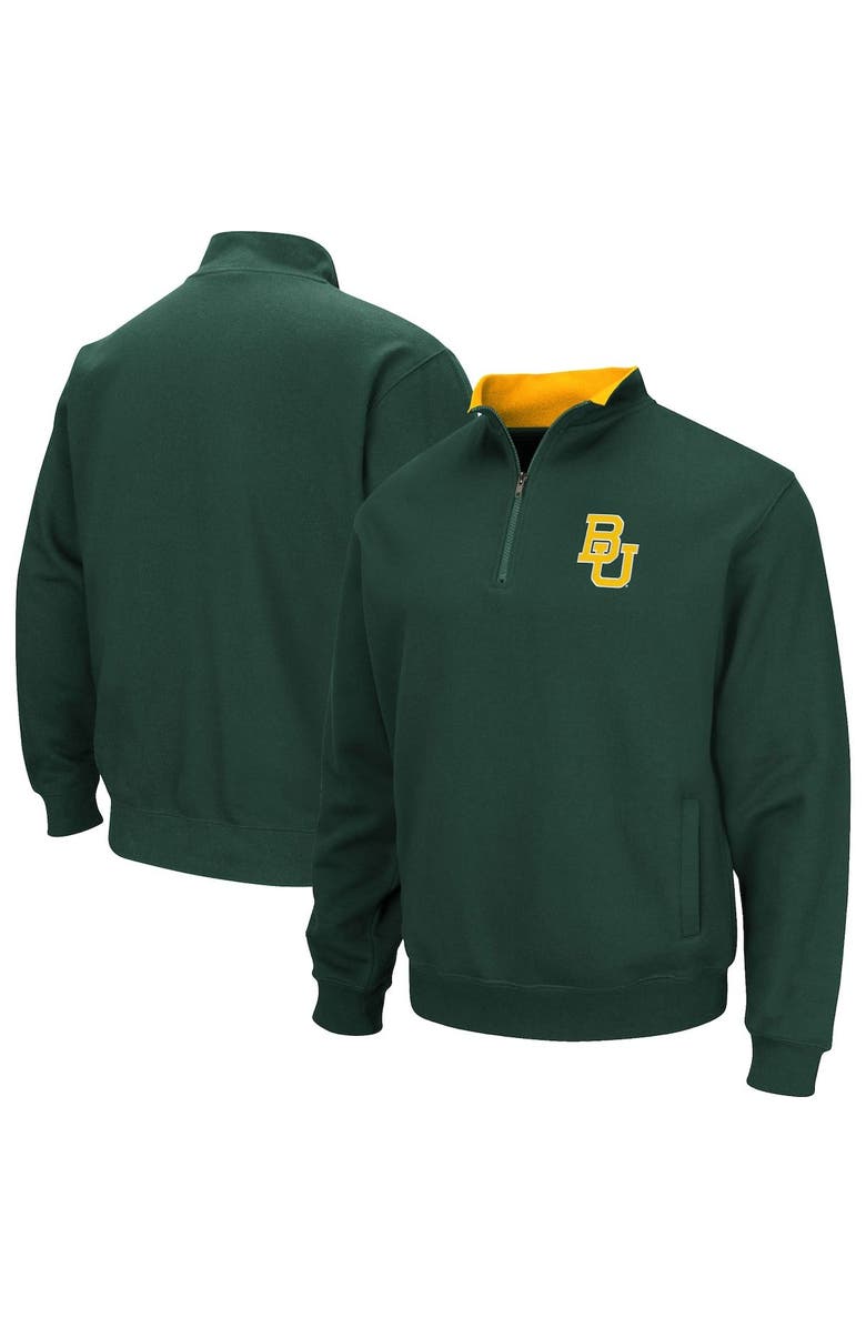 COLOSSEUM Men's Colosseum Green Baylor Bears Tortugas Quarter-Zip Sweatshirt, Main, color, Green