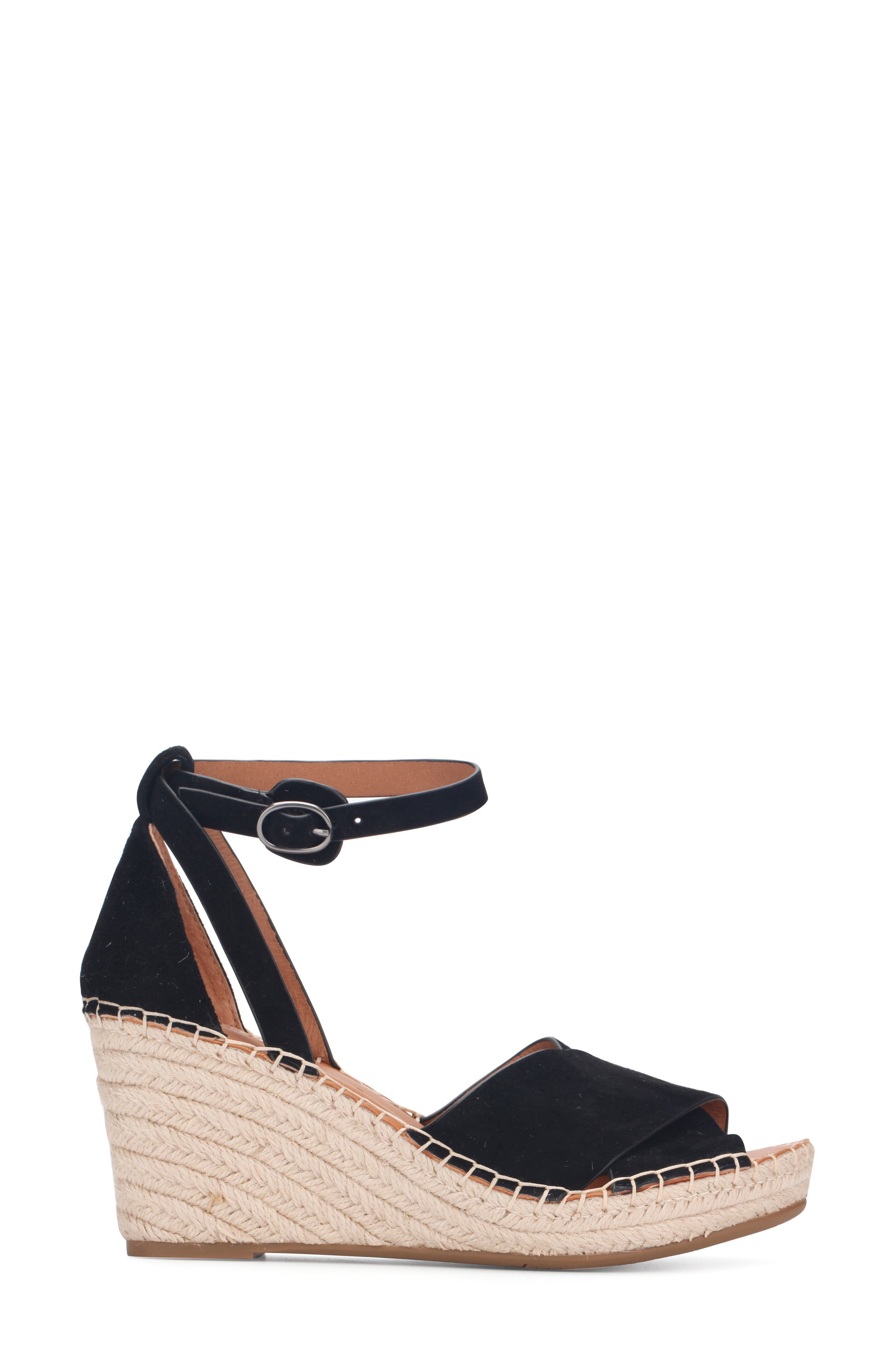 Gentle Souls Signature Charli X Wedge Sandal, Alternate, color, Black
