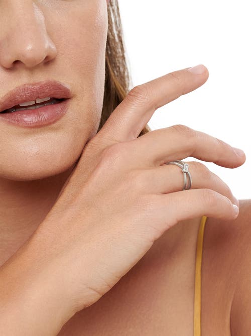 Devata Love Knot Ring In Metallic