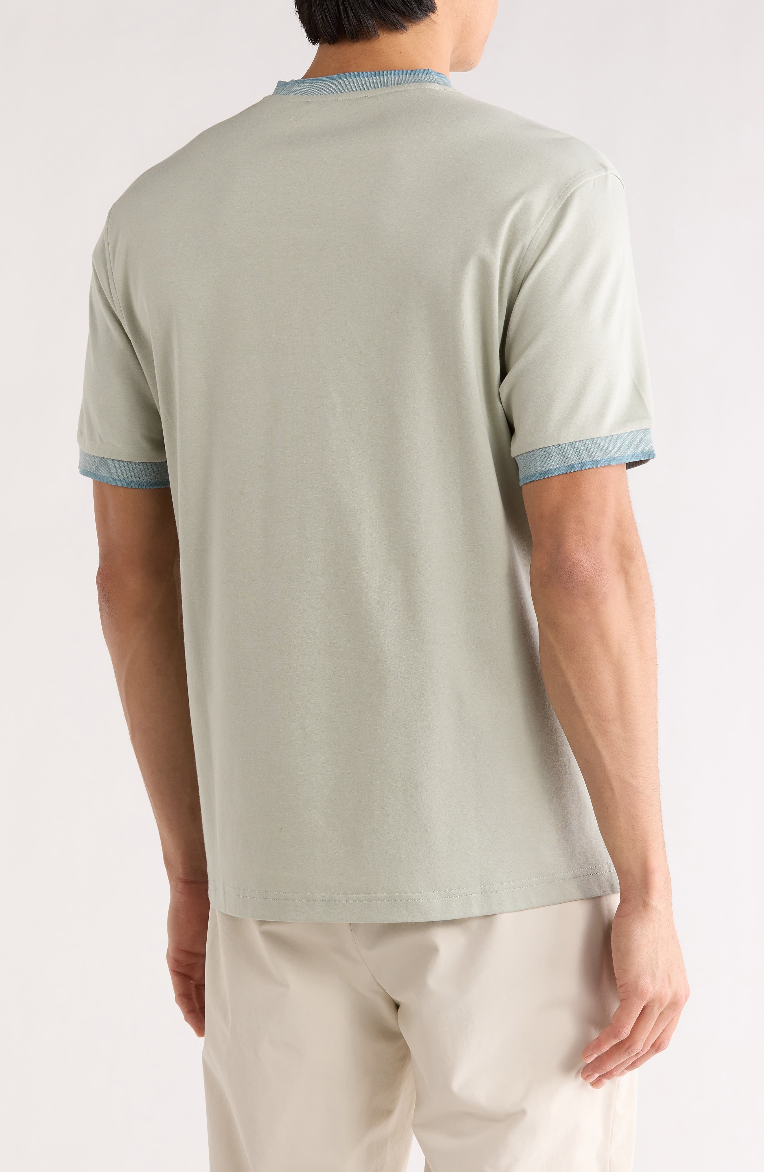 Pima Cotton V-Neck T-Shirt - image 4