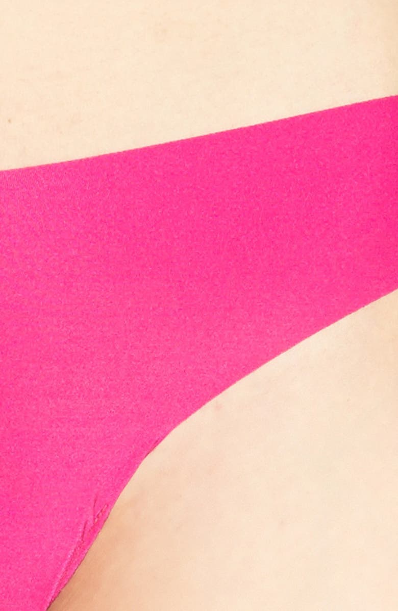 Commando Cotton Thong, Alternate, color, Pink