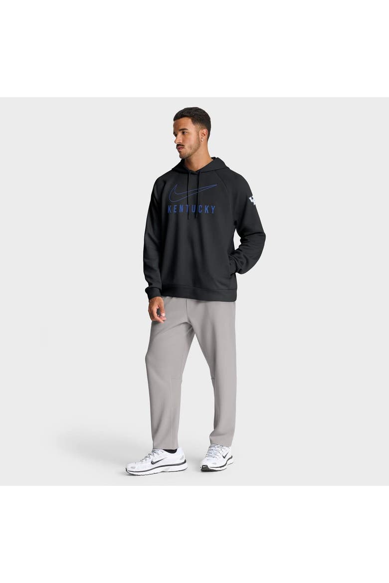 Men's Nike Black Kentucky Wildcats Premium Raglan Performance Pullover Hoodie, Alternate, color, Black