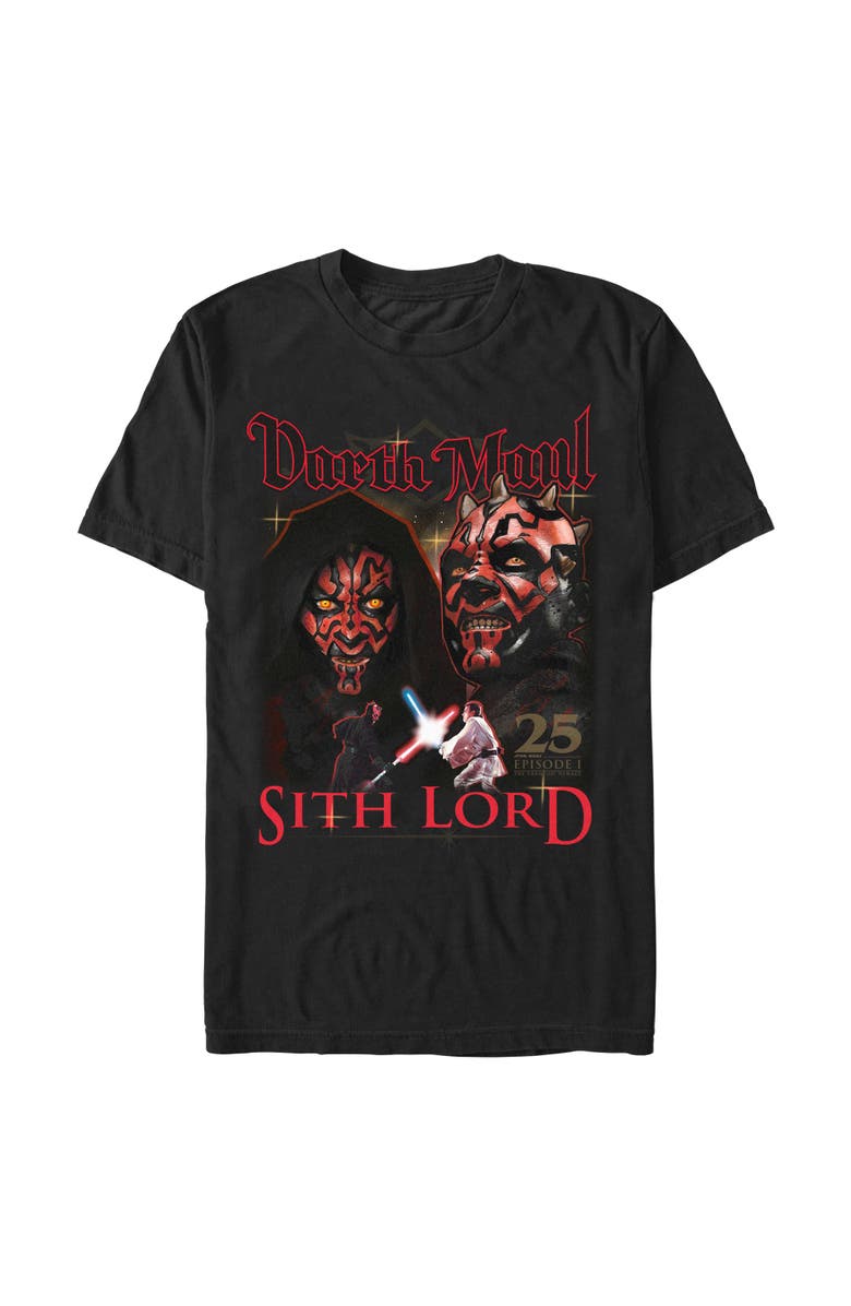 Star Wars Men's Star Wars Darth Maul Sith Lord Poster  Graphic T-Shirt, Alternate, color, Black