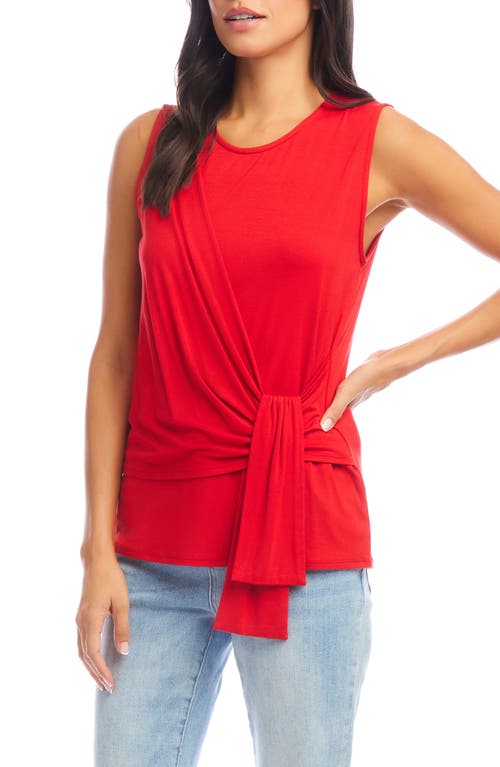 Karen Kane Drape Side Tank In Fire