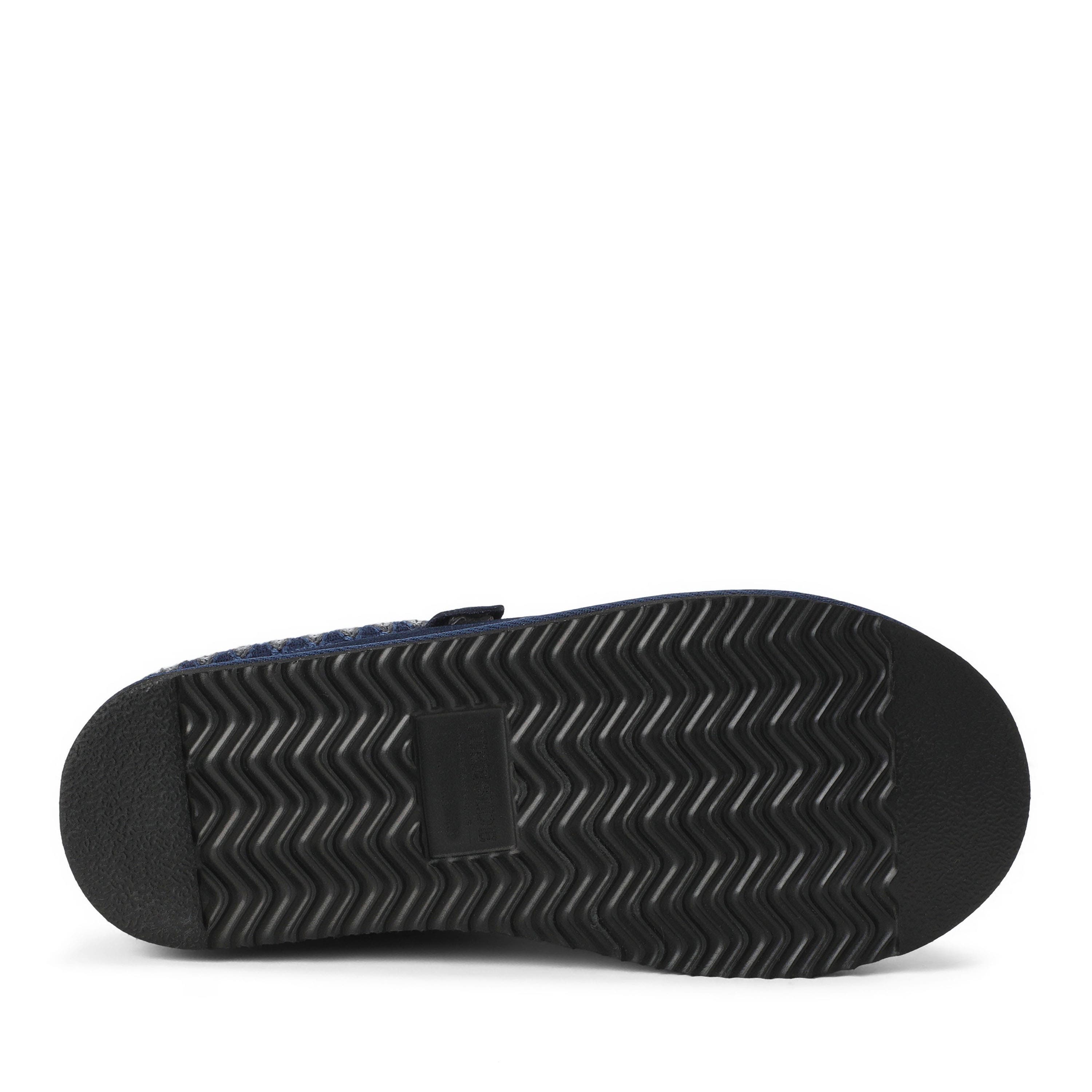 Fireside Grafton Genuine Shearling Clog Slipper with Embroidery, Alternate, color, DARK BLUE