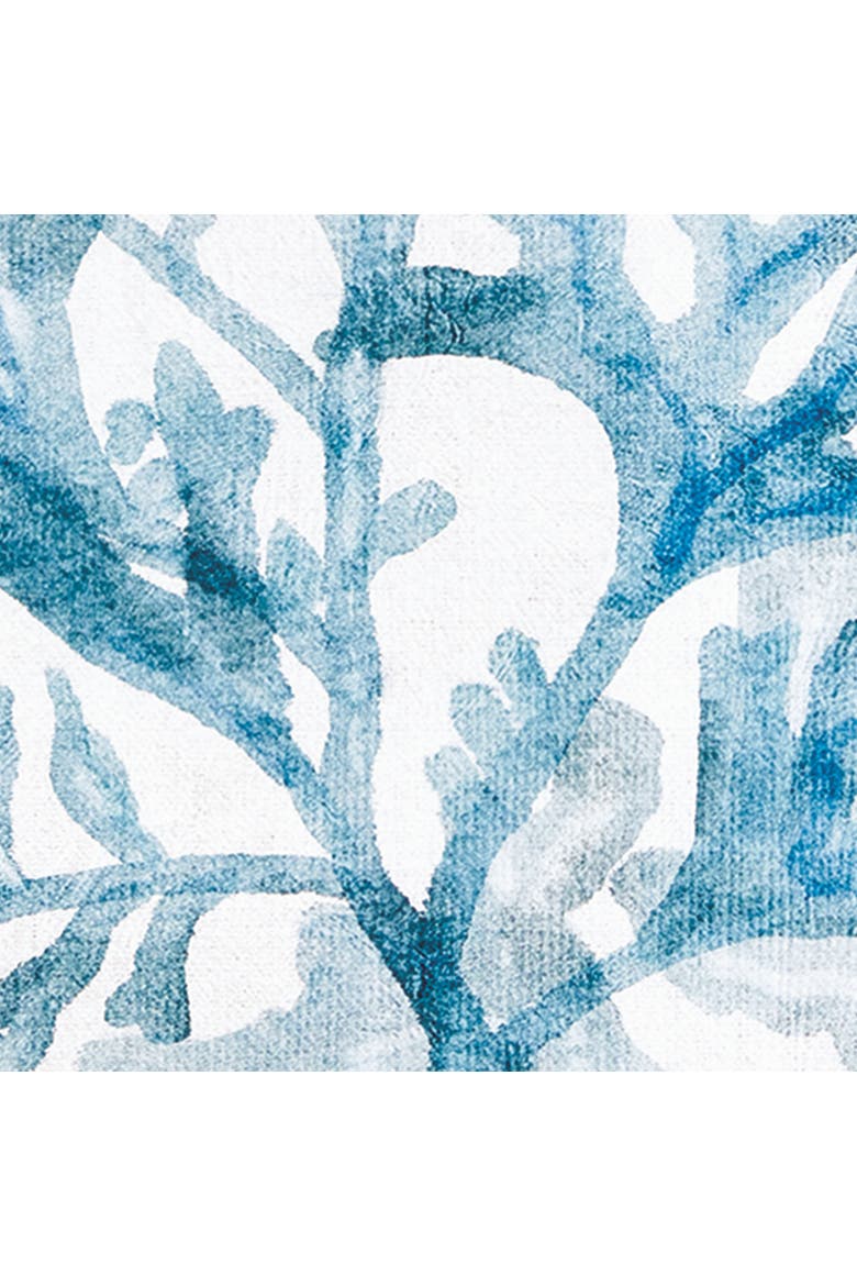 Translucent Coral Print - Blue Framed Art - Coastal Decor, Alternate, color, Blue