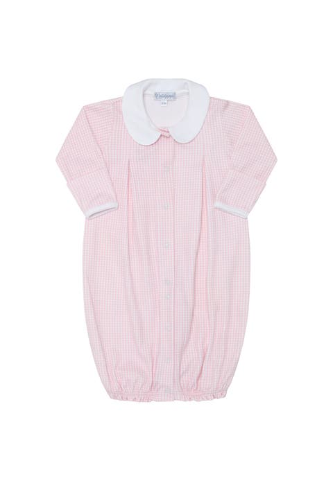 Pink Gingham Converter Gown - Baby