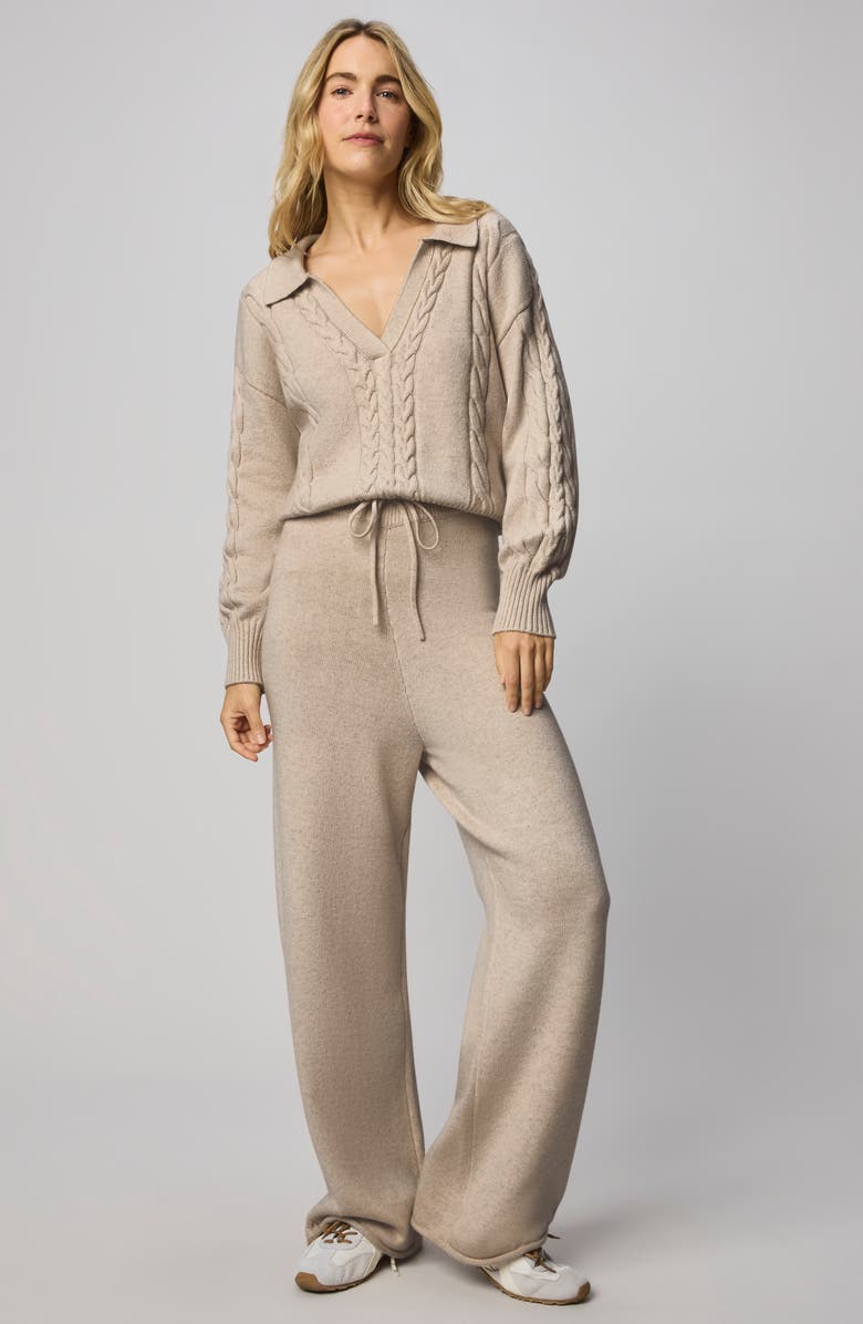 Splendid Jetset Sweater Pants, Alternate, color, Cappuccino Brown