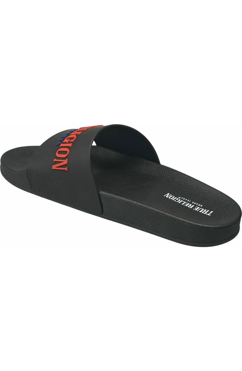 True Religion Weezy Slide, Alternate, color, Black