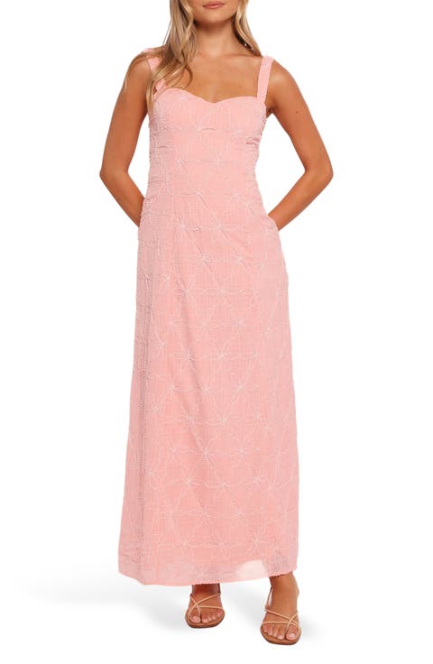 Beryl Floral Embroidered Maxi Sundress