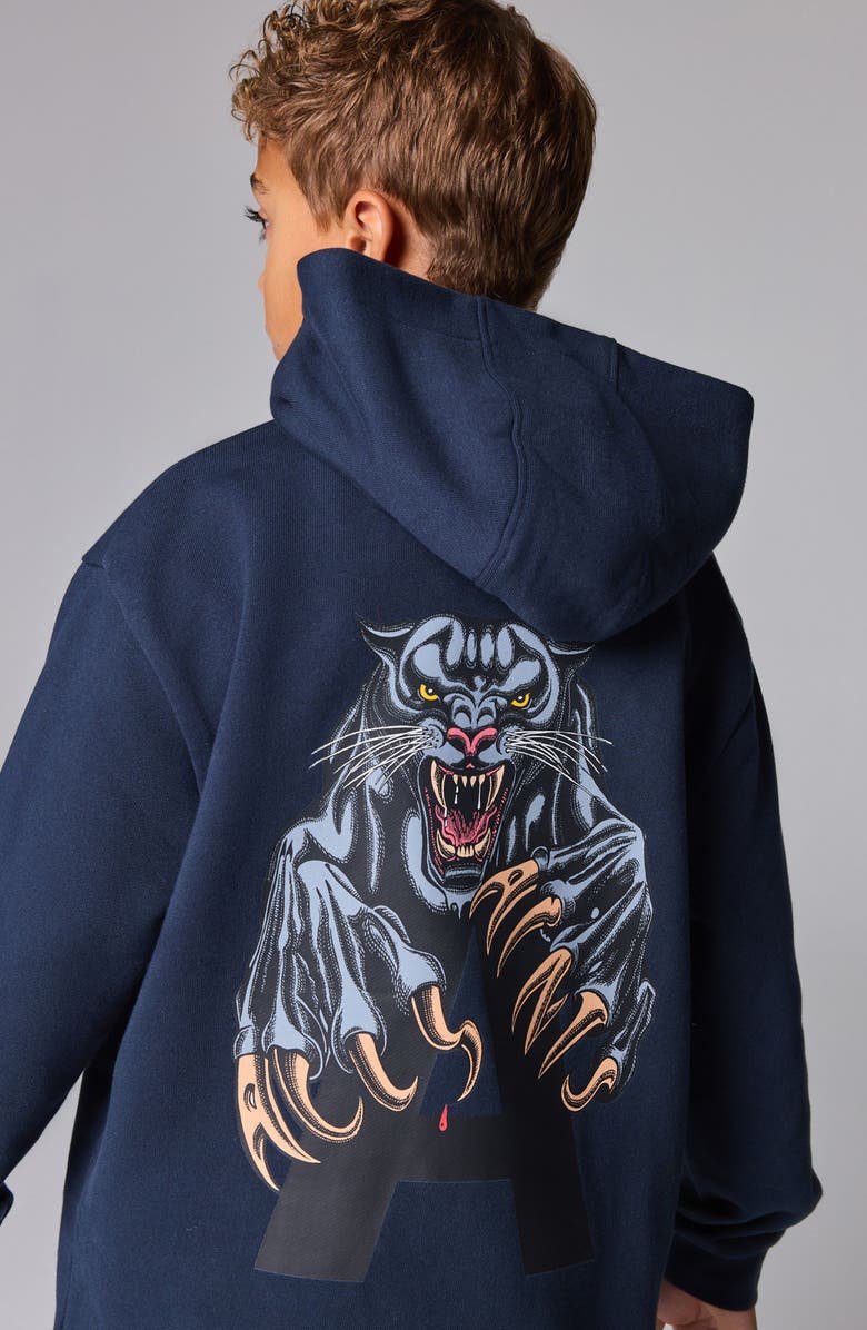 smALLSAINTS by ALLSAINTS Kids' Beast Cotton Graphic Hoodie, Alternate, color, 