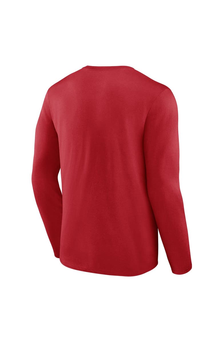 FANATICS Men's Fanatics Red Houston Texans Long Sleeve T-Shirt, Alternate, color,