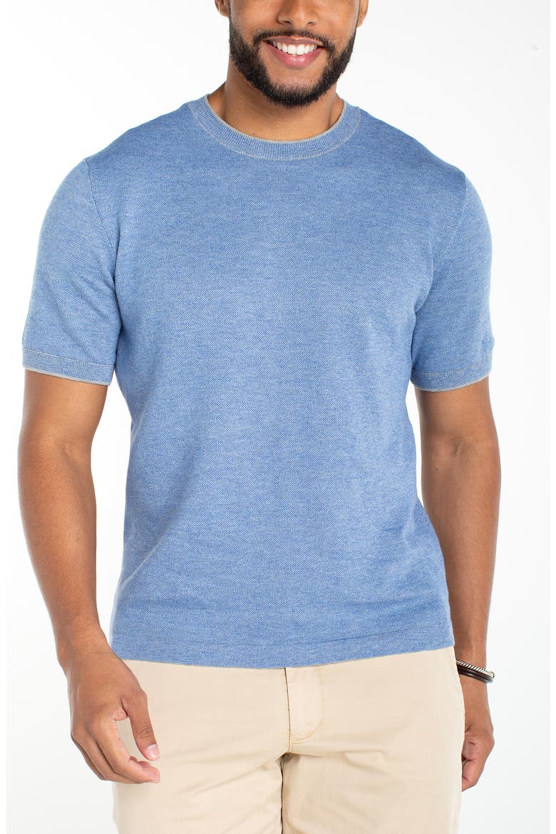 Crewneck Sweater T-Shirt, Main, color, BLUE