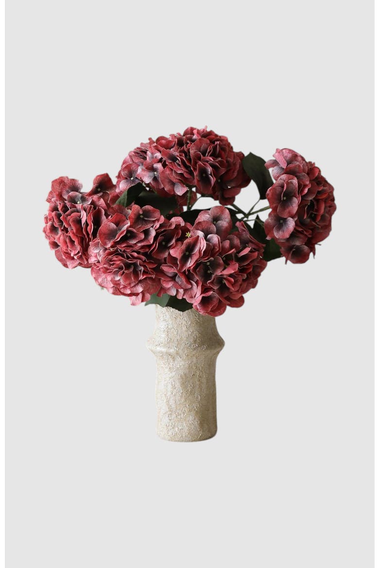 Burgundy Hydrangea Bouquet, Main, color, Red