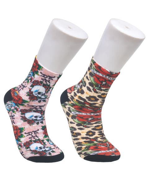 360 Print Flat Crew Sock 2-Pack