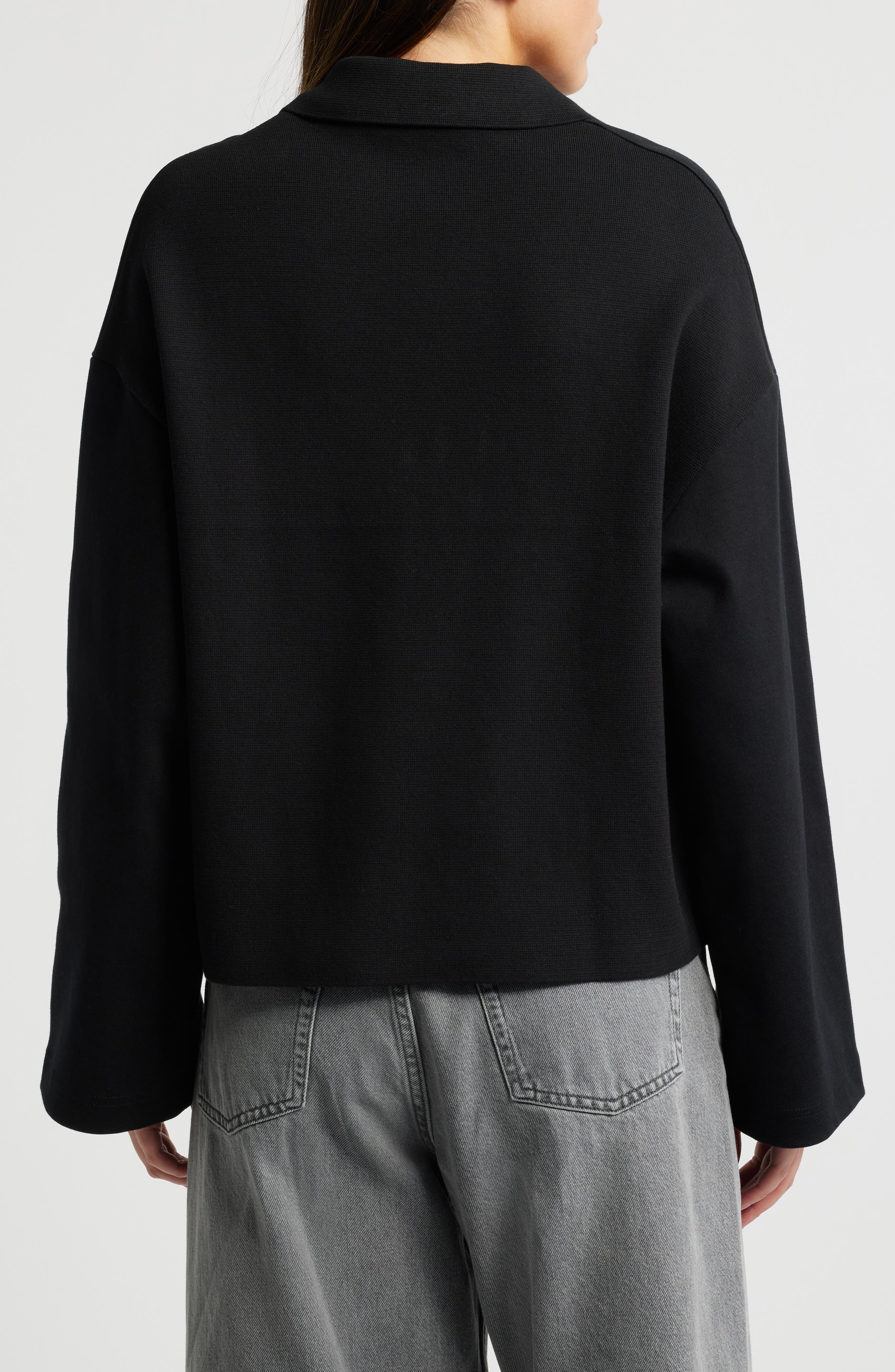 COS Cotton Jersey Rugby Shirt (Women) | Nordstromrack