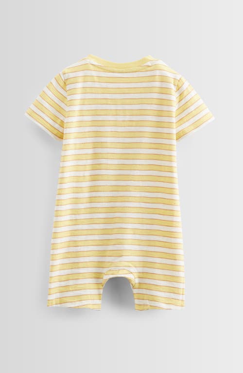 Tucker + Tate Henley Pocket Romper In Yellow