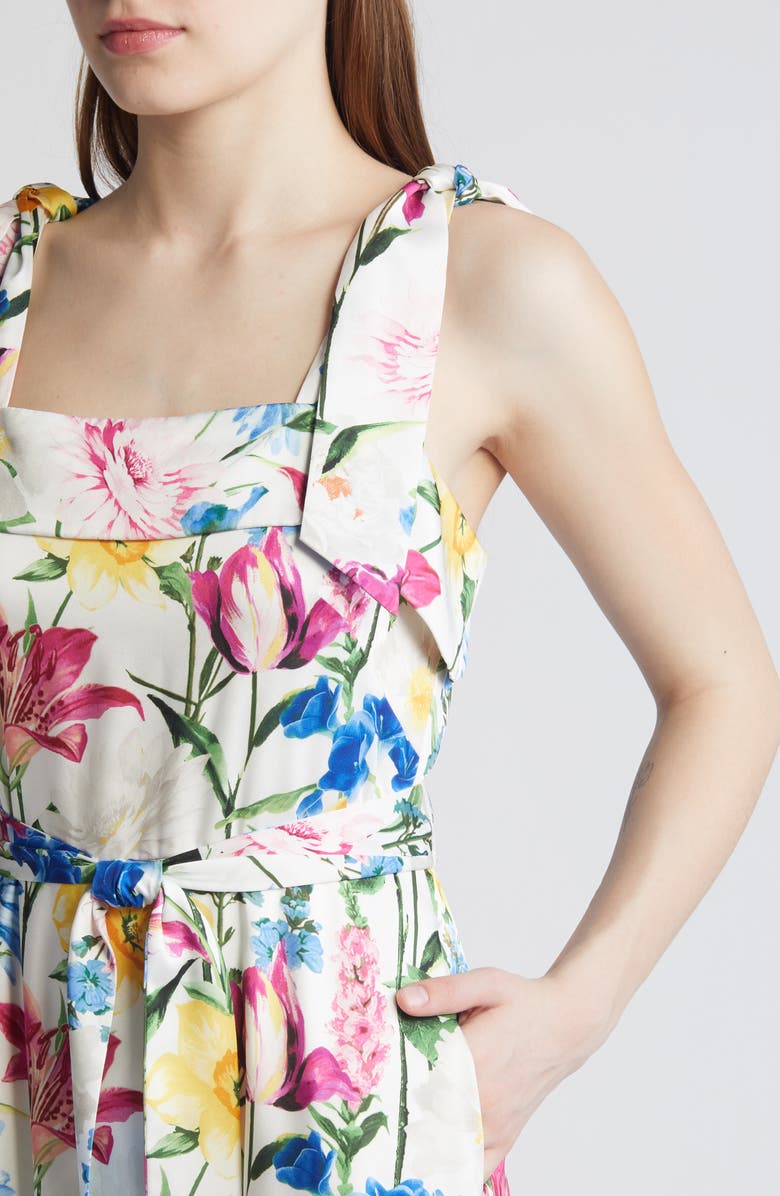 Anne Klein Floral Print Sundress, Alternate, color, 