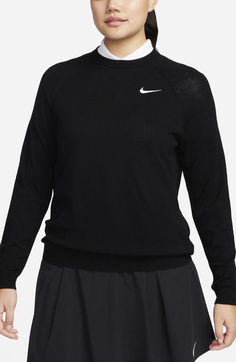 Nike Tour Golf Sweater, Main, color, 010 Black/White