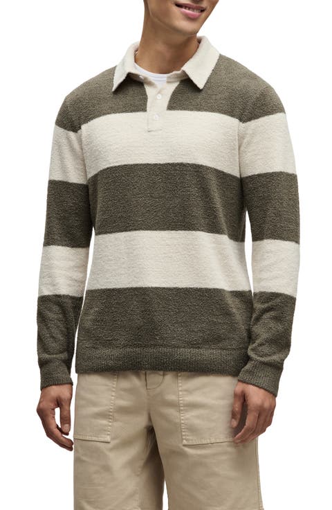CozyChic® Lite Rugby Pajama Polo Sweater