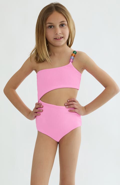 Kids' Little Brynn One-Shoulder One-Piece Swimsuit (Toddler & Little Kid)
