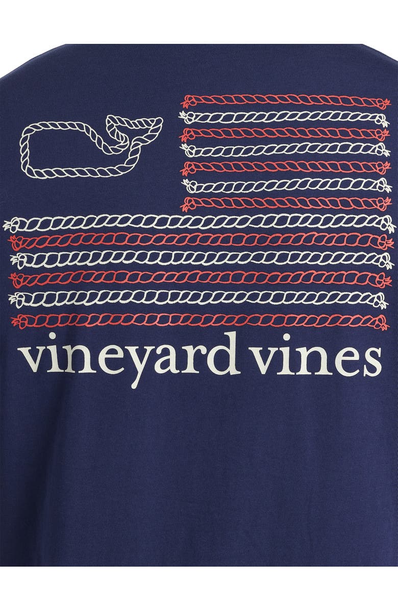 vineyard vines Big & Tall Rope Flag Graphic Tee, Alternate, color, 