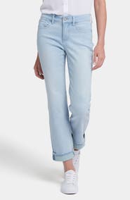NYDJ Marilyn Color Cuff Ankle Straight Leg Jeans