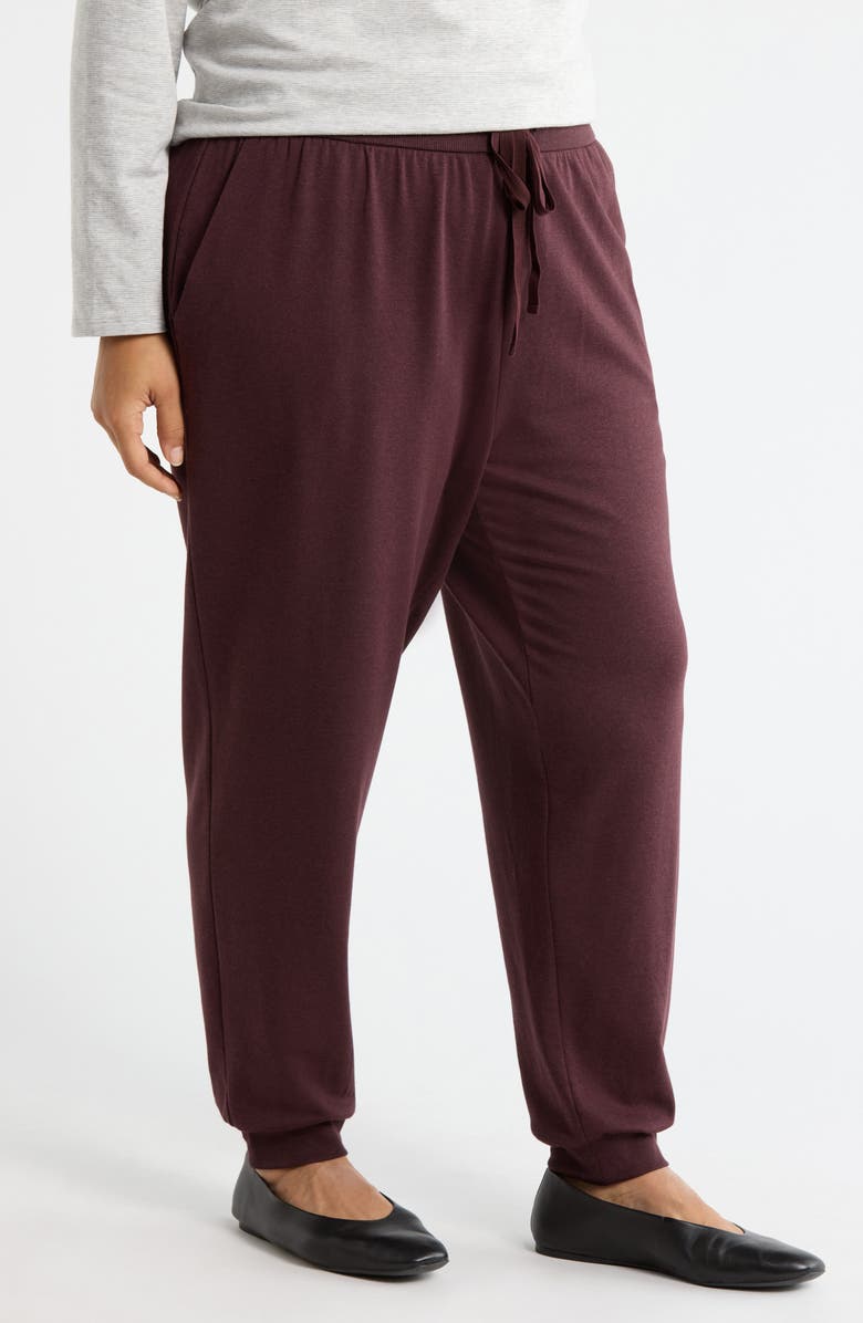 Eileen Fisher Terry Ankle Pants, Alternate, color, Casis