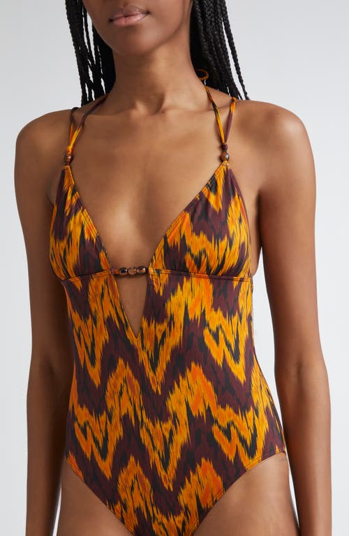 Ulla Johnson Leila Beaded One-piece Swimsuit