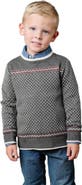 Hope & Henry Boys' Organic Intarsia Crew Neck Sweater, Kids