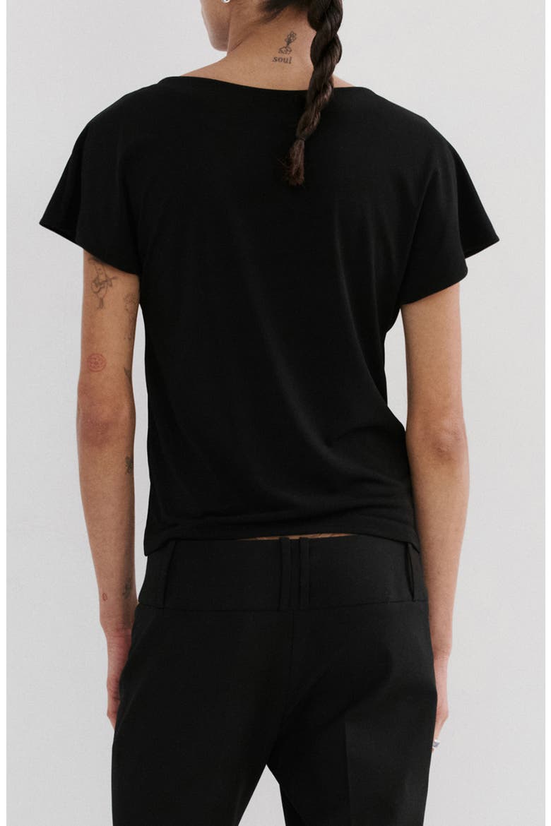 Metal Detail T-Shirt, Alternate, color, BLACK