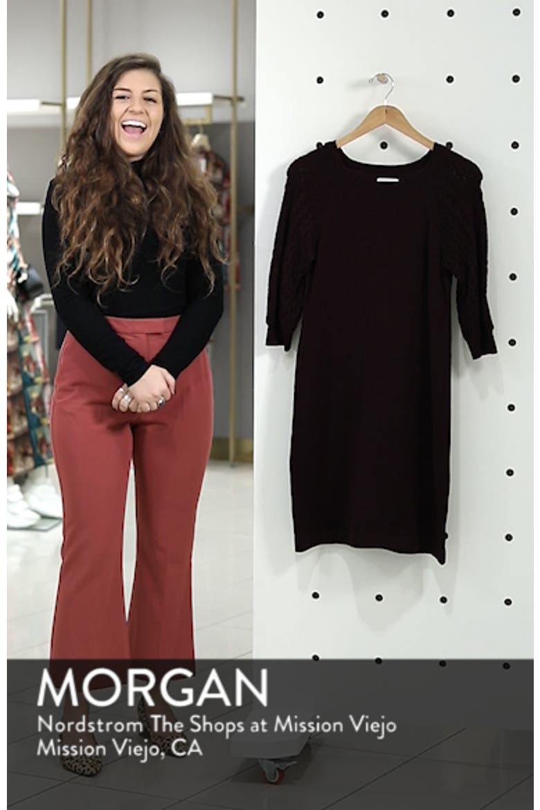 Cable Sleeve Sweater Dress video